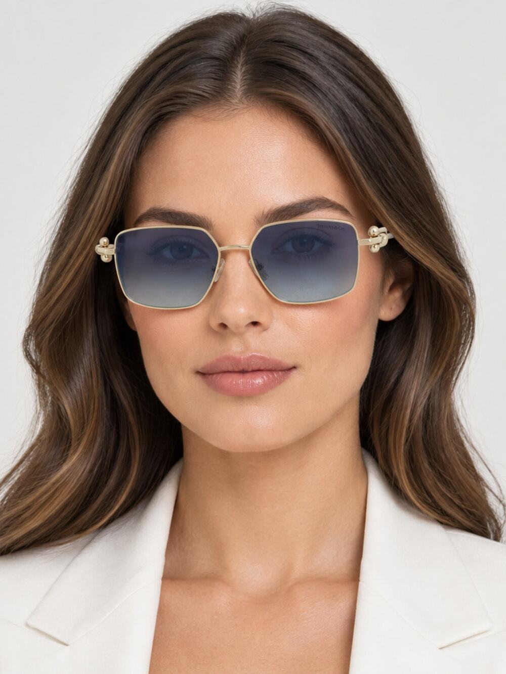 NEW TIFFANY & CO TF3111 62029S GOLD Sunglasses Authentic